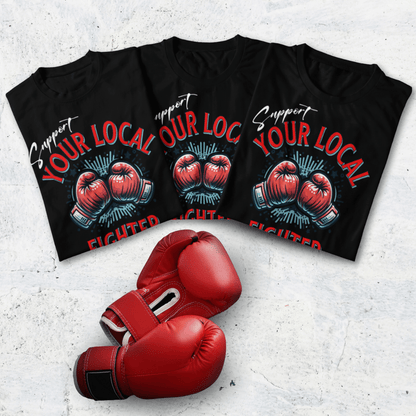 Support Your Local Fighter boxing shirt Classic Contender Boxing T-shirt