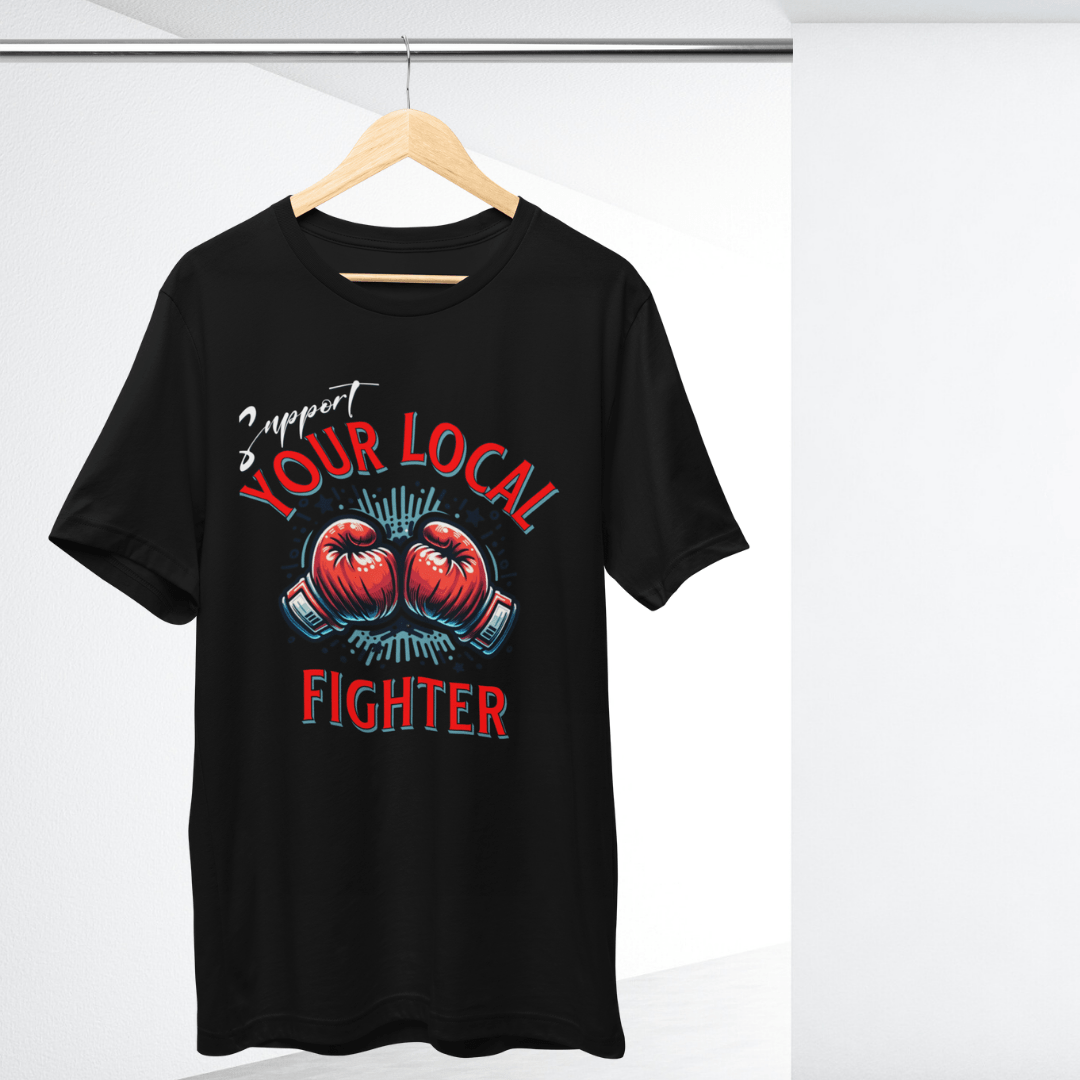 Support Your Local Fighter boxing shirt Classic Contender Boxing T-shirt