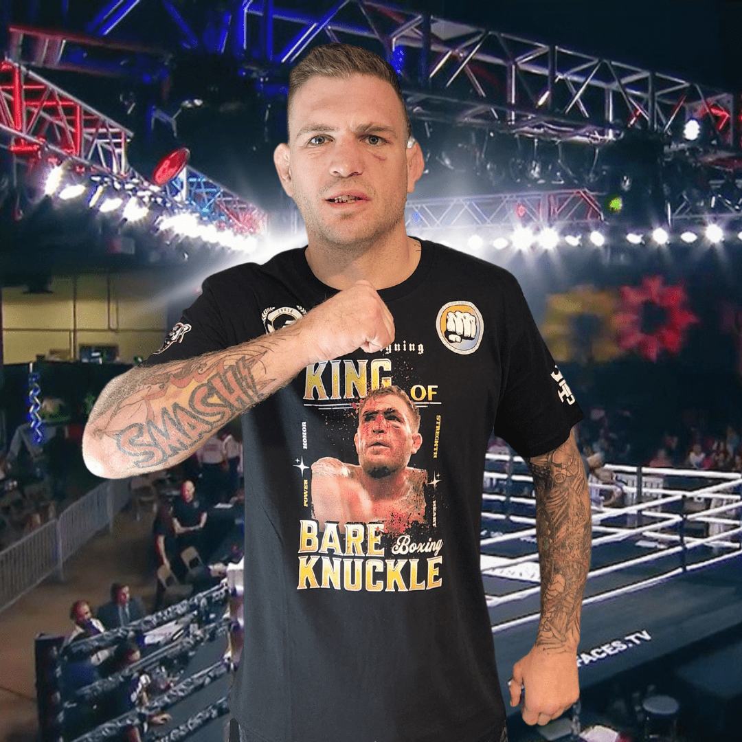 Support Your Local Fighter LT Smash Nelson King of Bare Knuckle T-Shirt