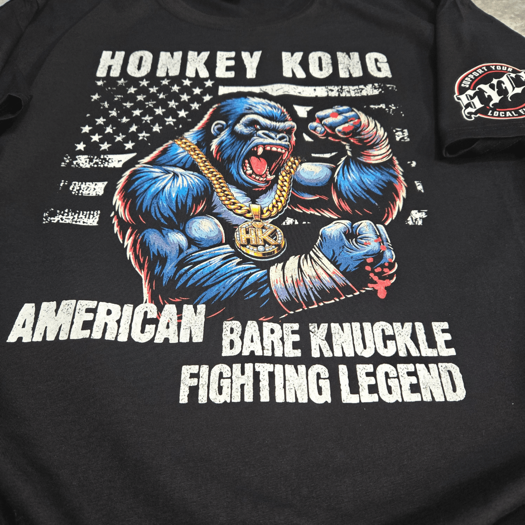 Support Your Local Fighter mma t-shirt Raymond Pell &quot;Honkey Kong&quot; Signature T-Shirt