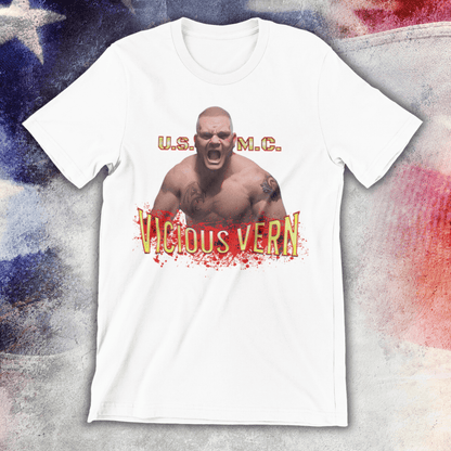 Support Your Local Fighter Official Vicious Vern Earwood Fight Night T-Shirt