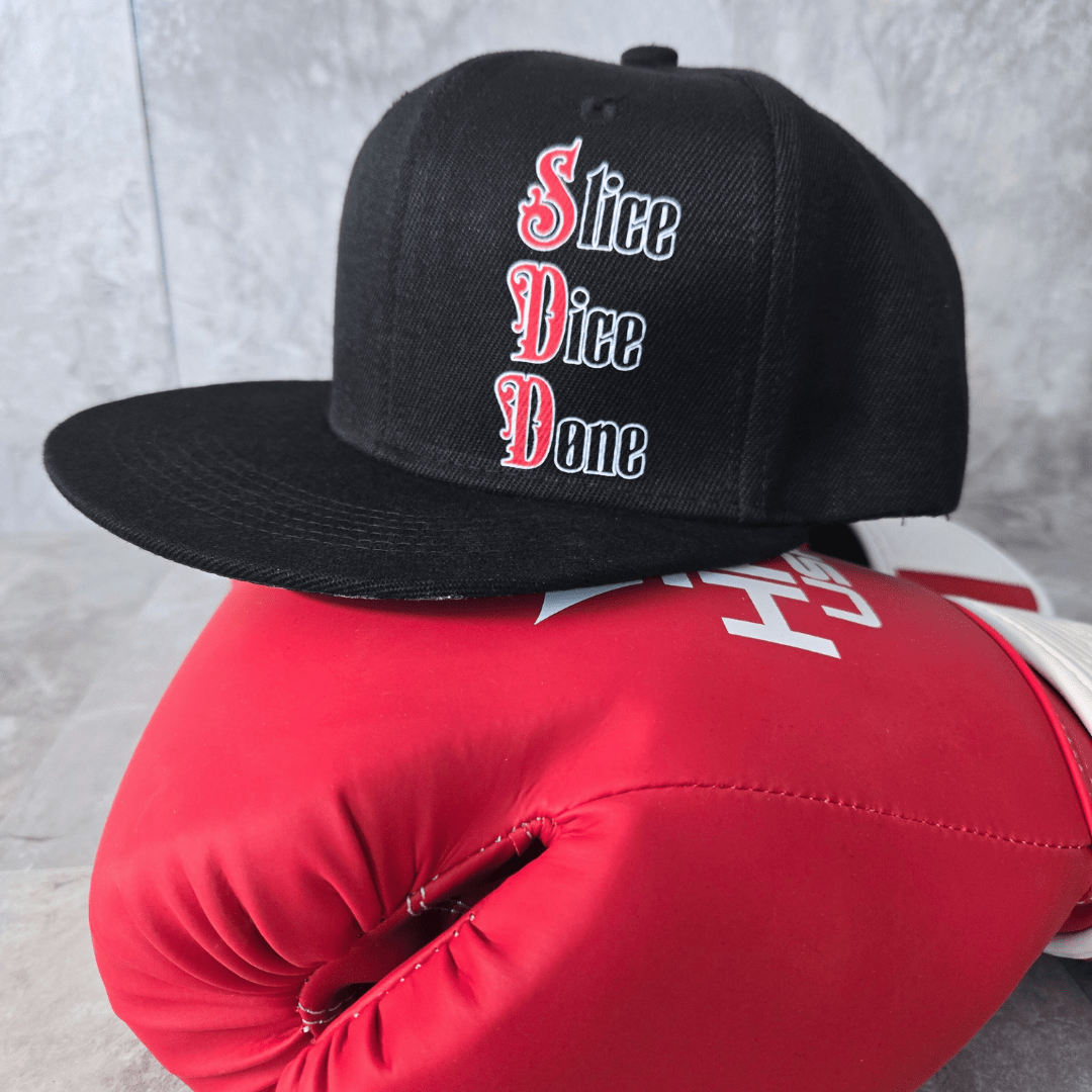 Support Your Local Fighter Tony Loco Soto Flat Bill Snapback Hat - Slice. Dice. Done.