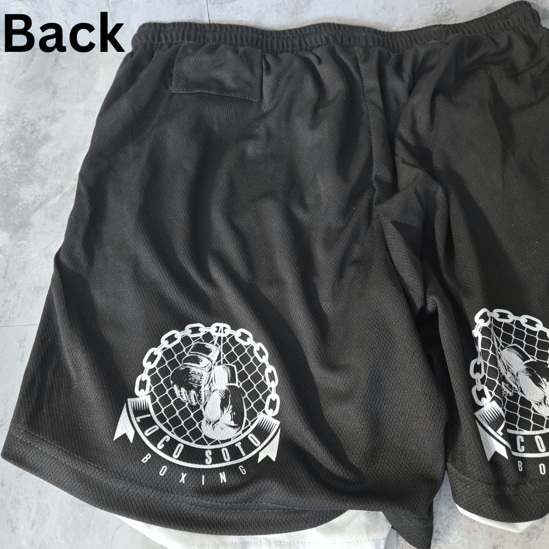 Support Your Local Fighter Tony Loco Soto Signature “Slice. Dice. Done.” 2-in-1 Workout Shorts