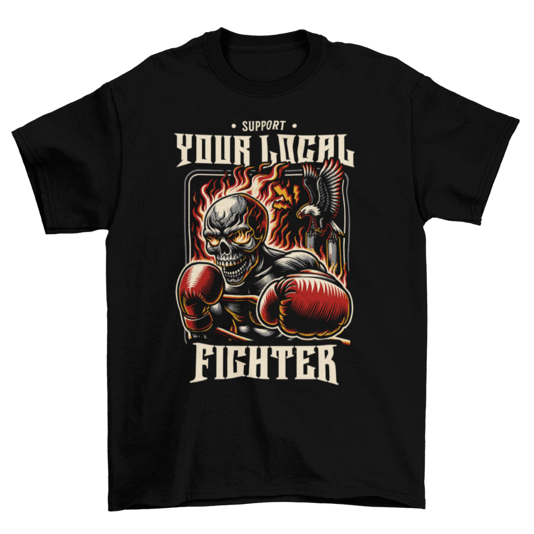 Support Your Local Fighter tshirt The Jab Tee