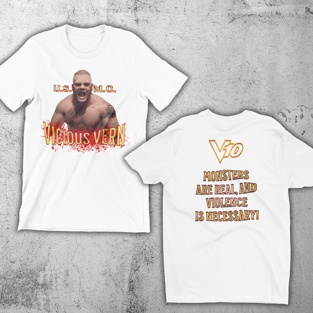 Support Your Local Fighter Vicious Vern Earwood Monsters T-Shirt